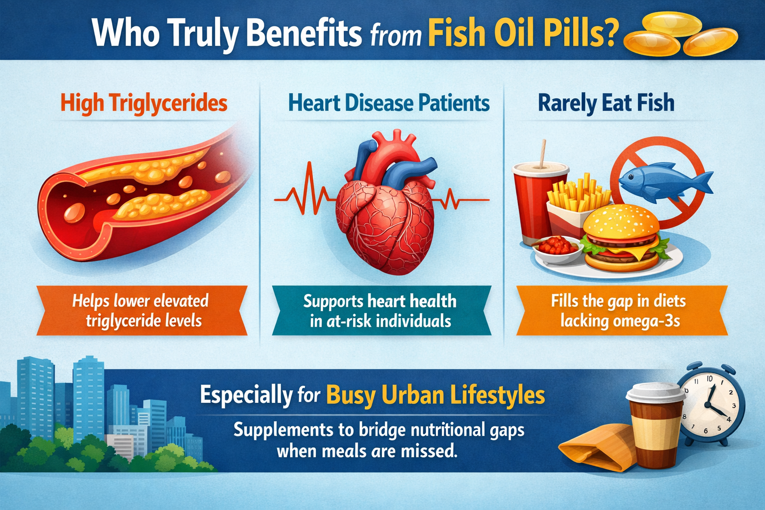 Fish oil can help the right person, at the right dose, for the right reason. Fish oil pills