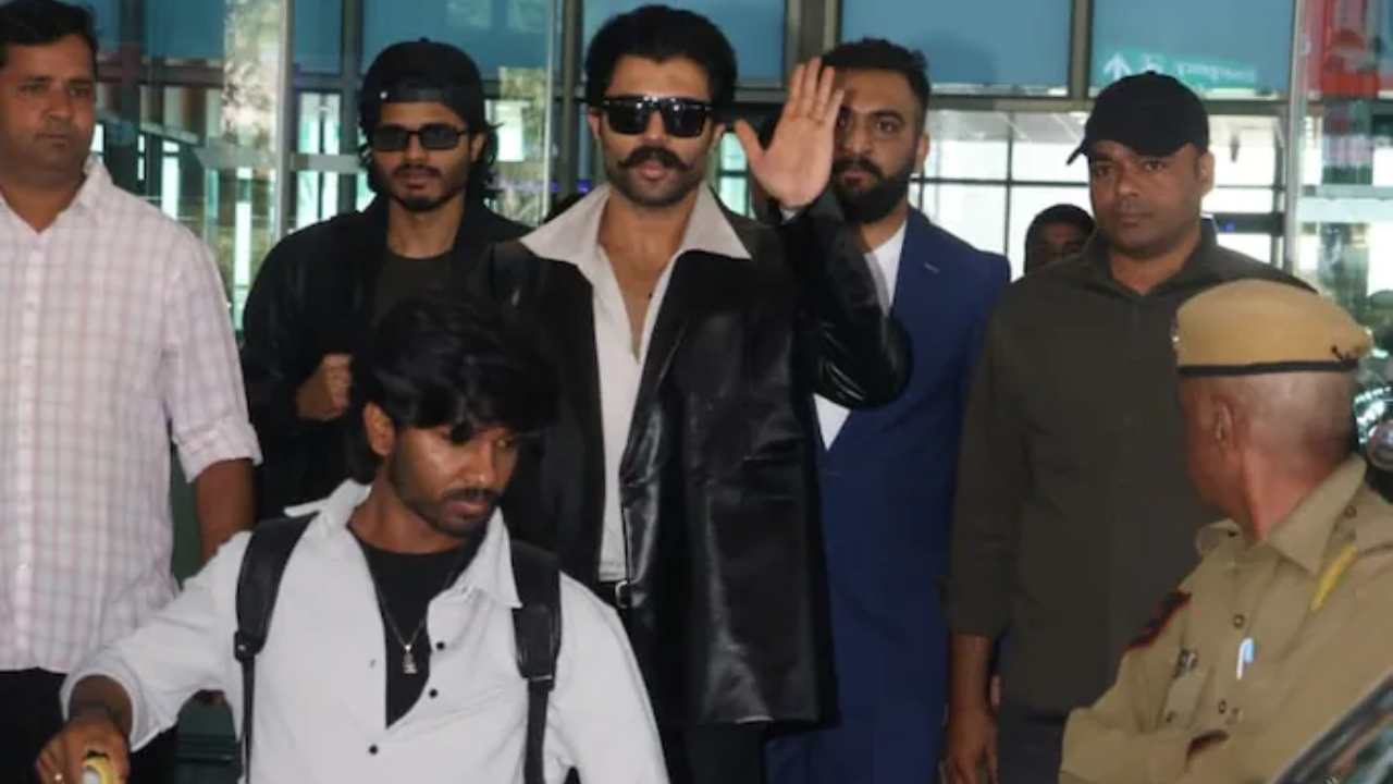 (Image Credits: Instagram) Rashmika and Vijay Arrive in Udaipur in Style