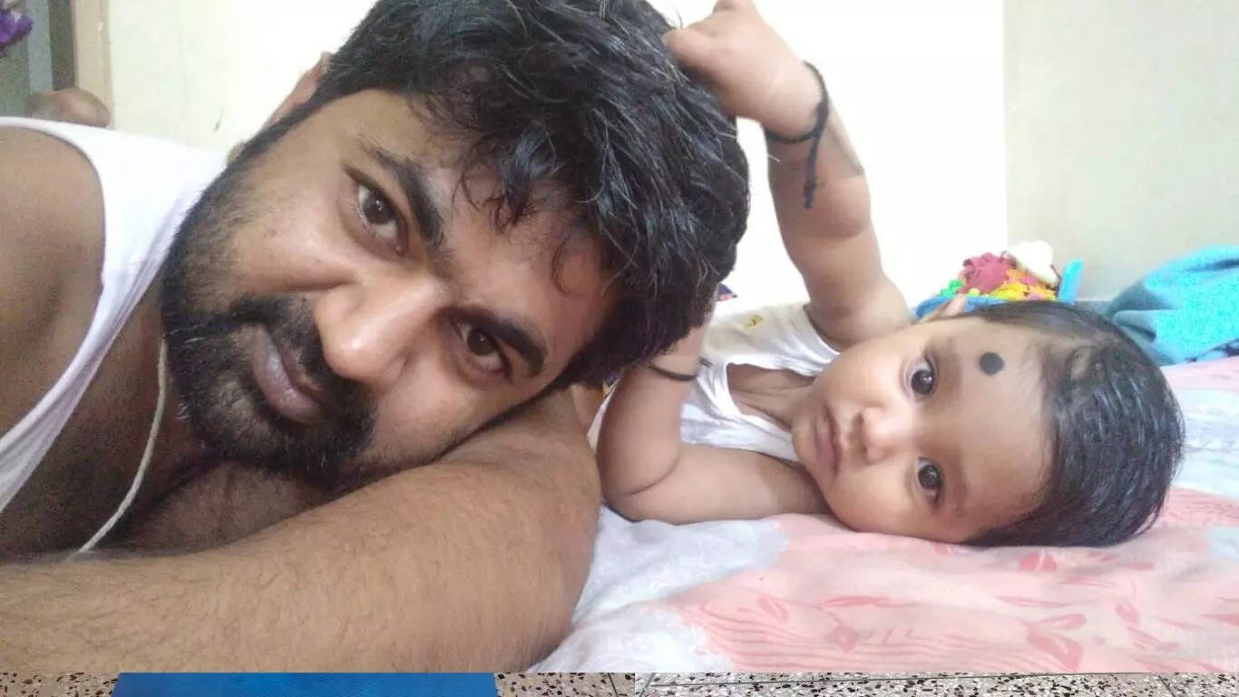 Amit with is daughter
