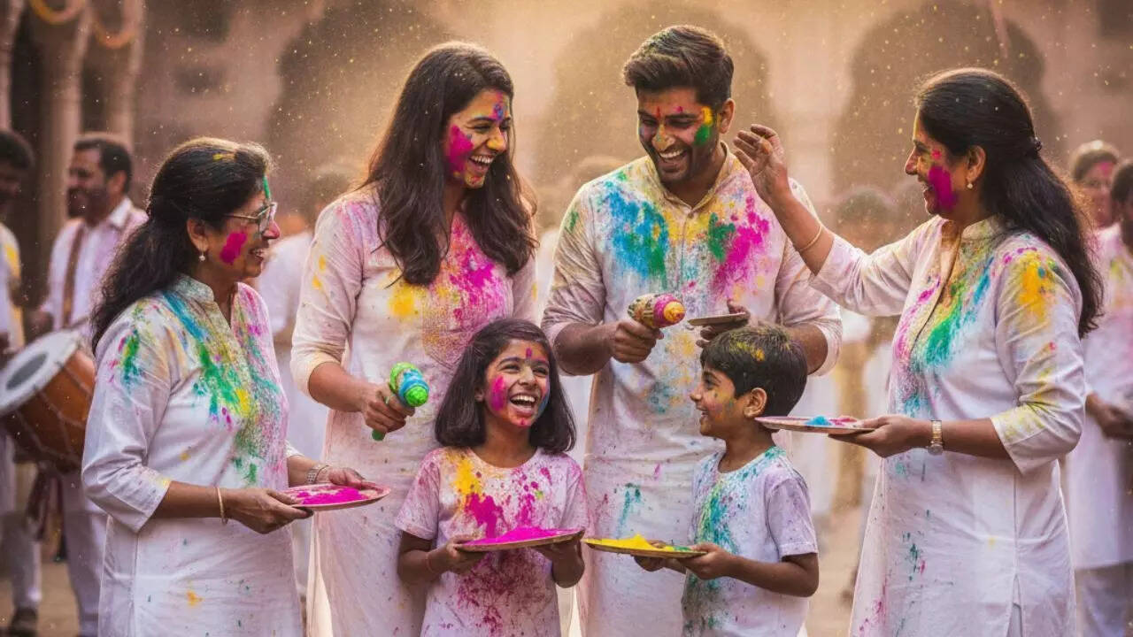 Holi AI photos online