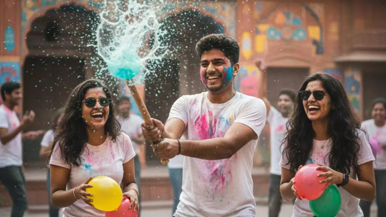 Holi AI photos online