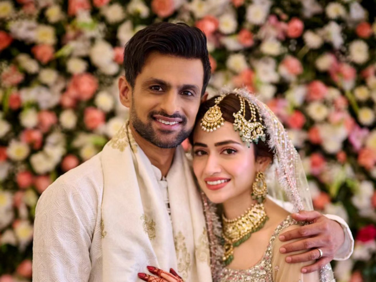 Shoaib Malik and Sana Javed