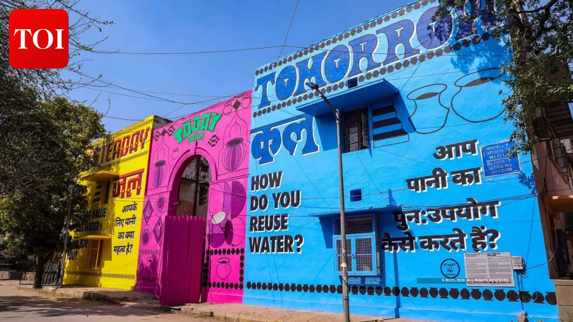 Water: Past, Present, Future makes passersby reflect on water conservation