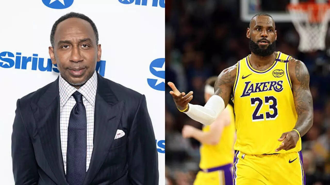 Stephen A. Smith and LeBron James