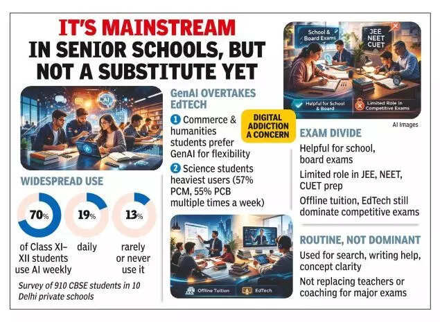 Its mainstream in senior schools, but not a substitute yet.