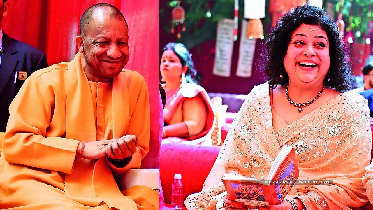 (L) Yogi Adityanath (R) Manjari