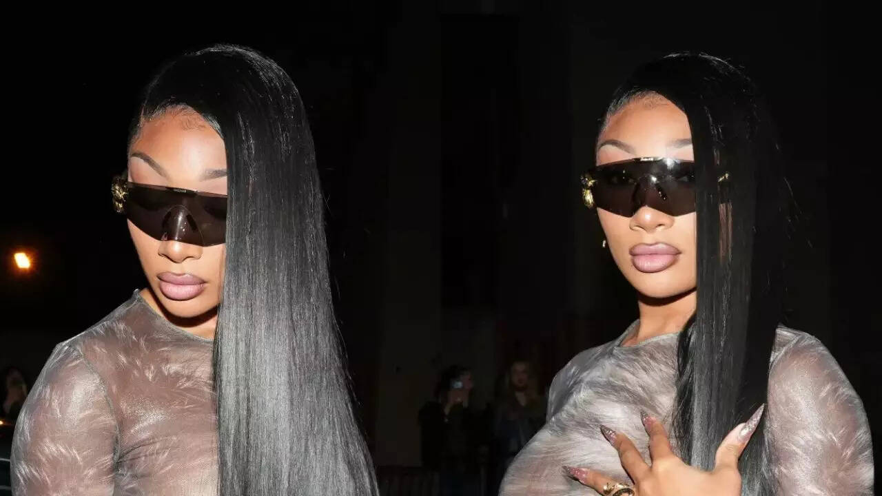 Megan Thee Stallion see through dress