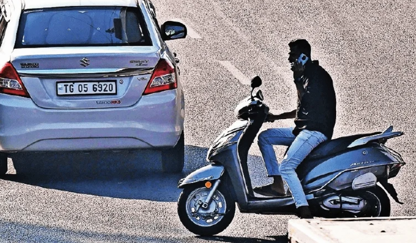 Using mobile while driving