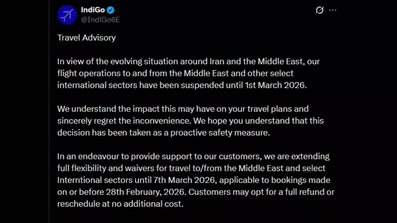 IndiGo on X IndiGo on X