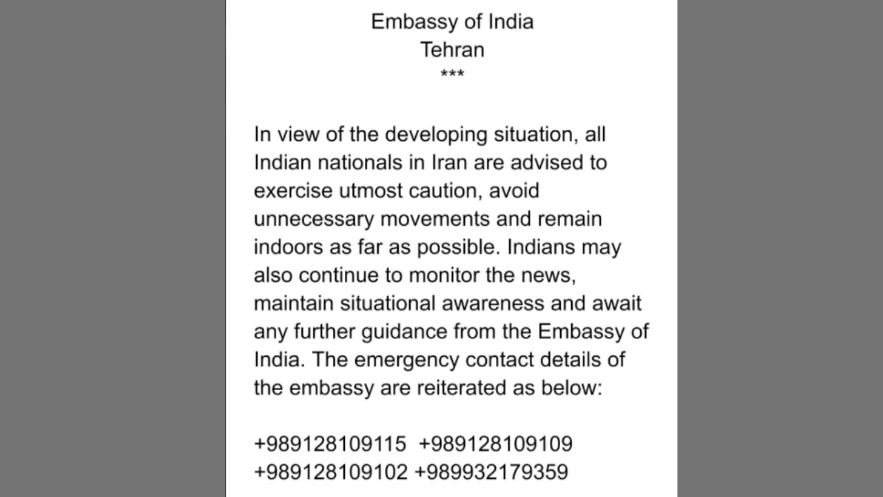 இந்திய தூதரகம், தெஹ்ரான்