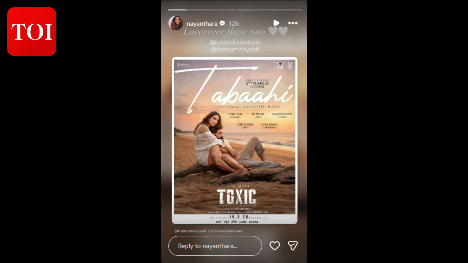 Nayanthara's IG story