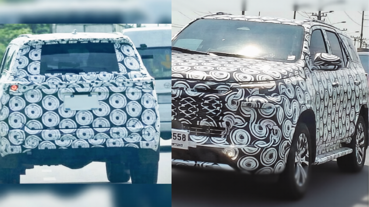 New Toyota Fortuner on Thai roads