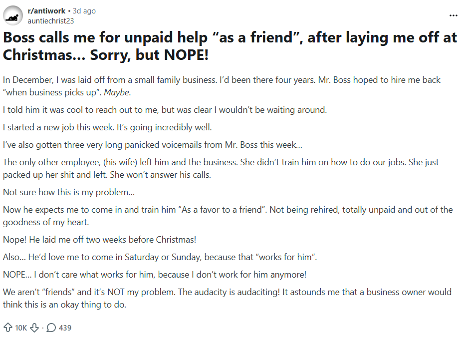Photo via r/antiwork/ auntiechrist23