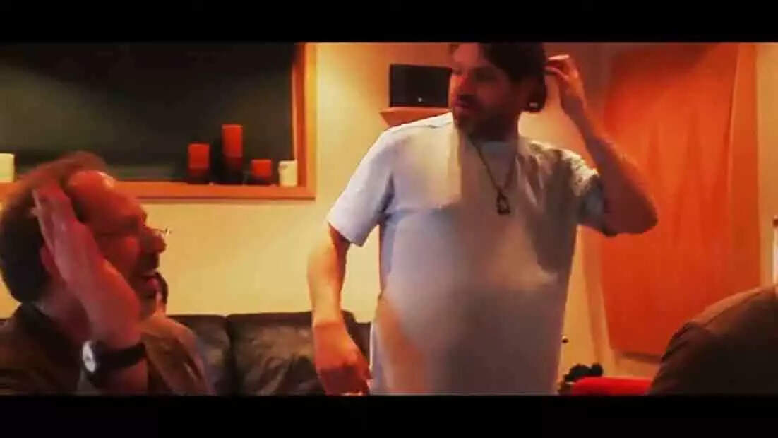 A behind-the-scenes moment of Stephane Wrembel and Hans Zimmer working together in the studio Stephane Wrembel Hans Zimmer