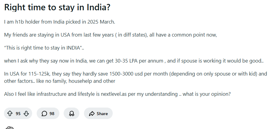 Is it the right time to stay in India