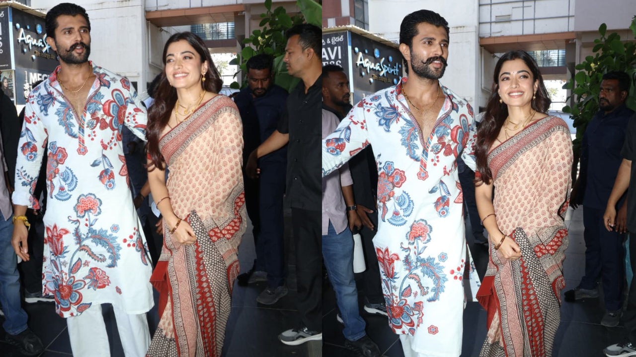 Rashmika and Vijay Made a Fashion-Forward Appearance