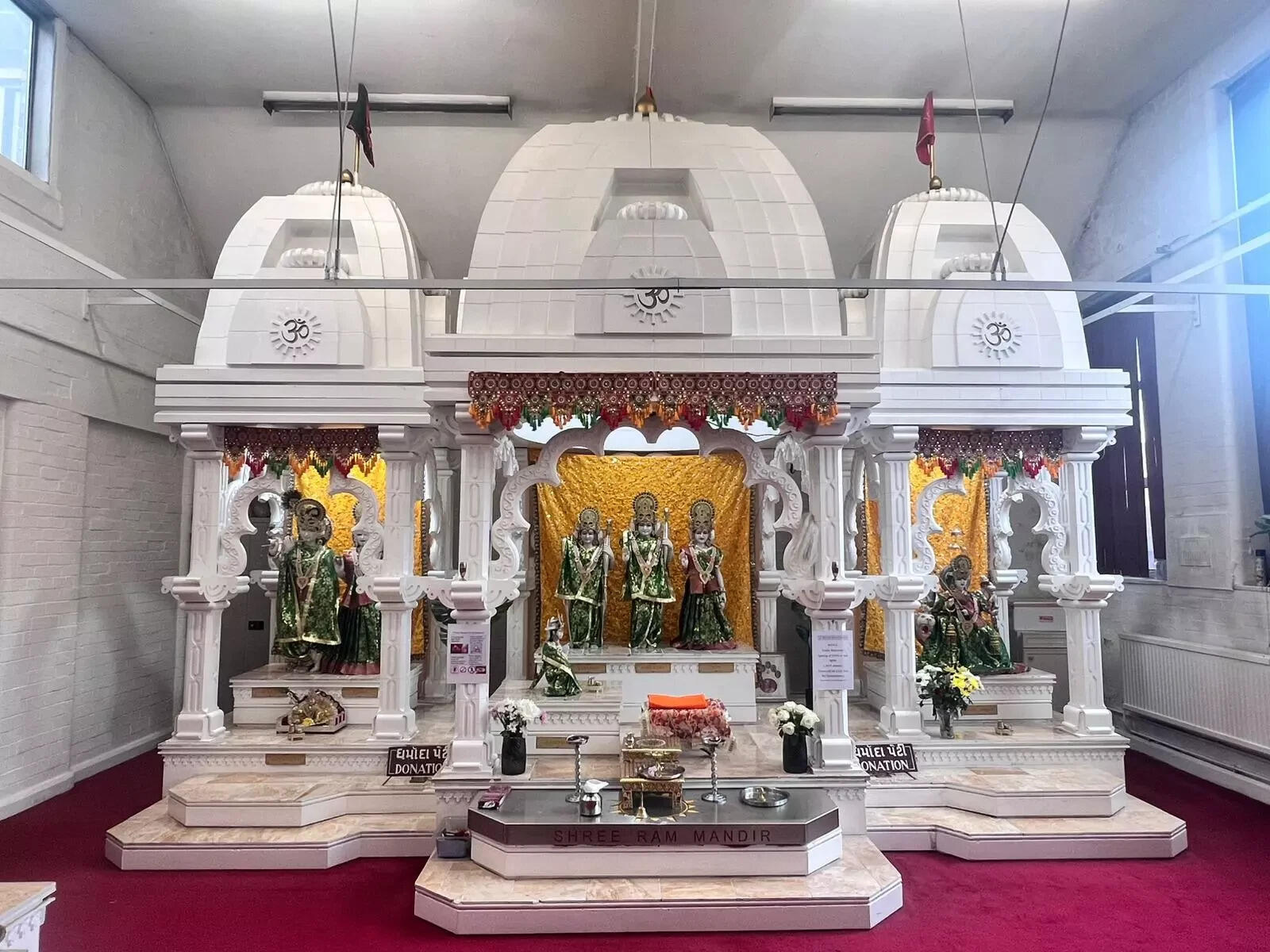 The Hindu temple in Peterborough