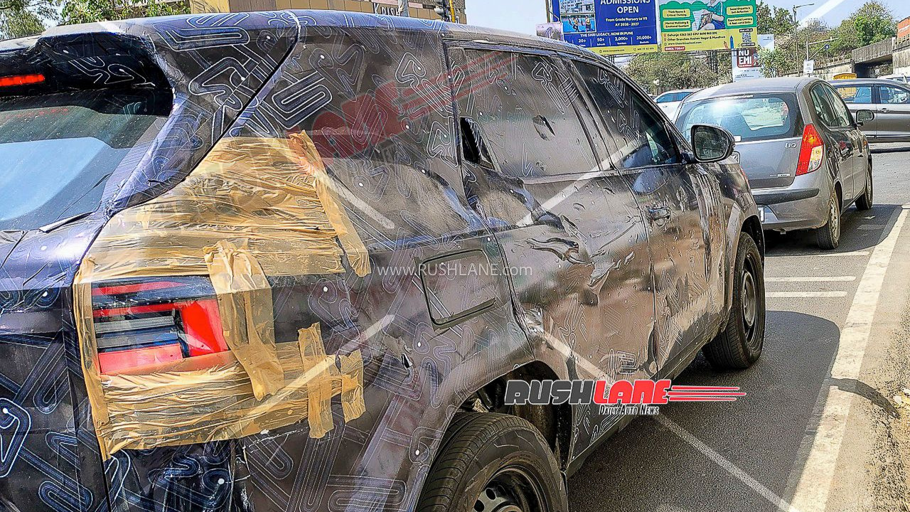 The test vehicle is equipped with steel wheels, suggesting it could be the base variant.