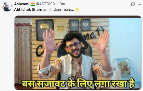 Abhishek Sharma social media reaction