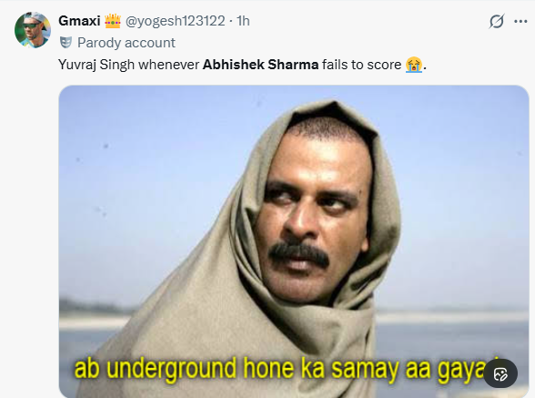 Abhishek Sharma social media reaction