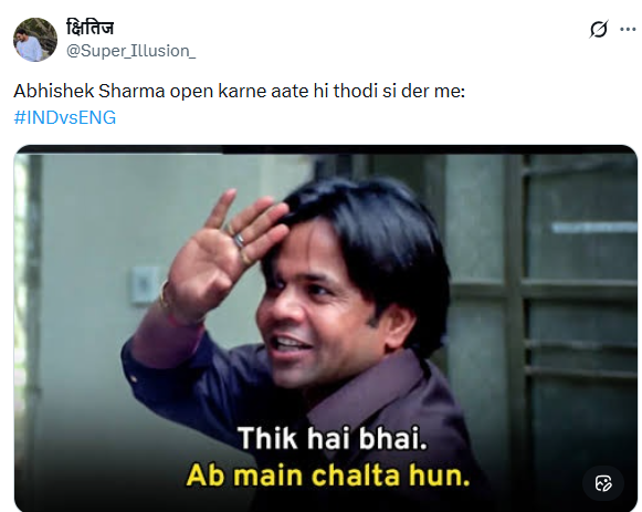 Abhishek Sharma social media reaction