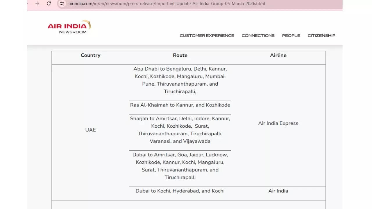 Air India and Air India Express operations