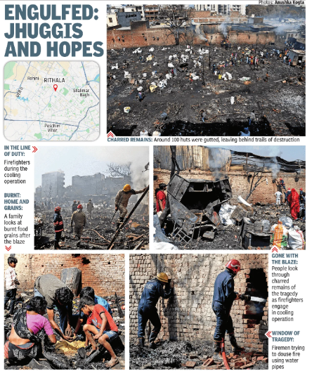 Tragedy struck Delhi as two separate fires claimed three lives