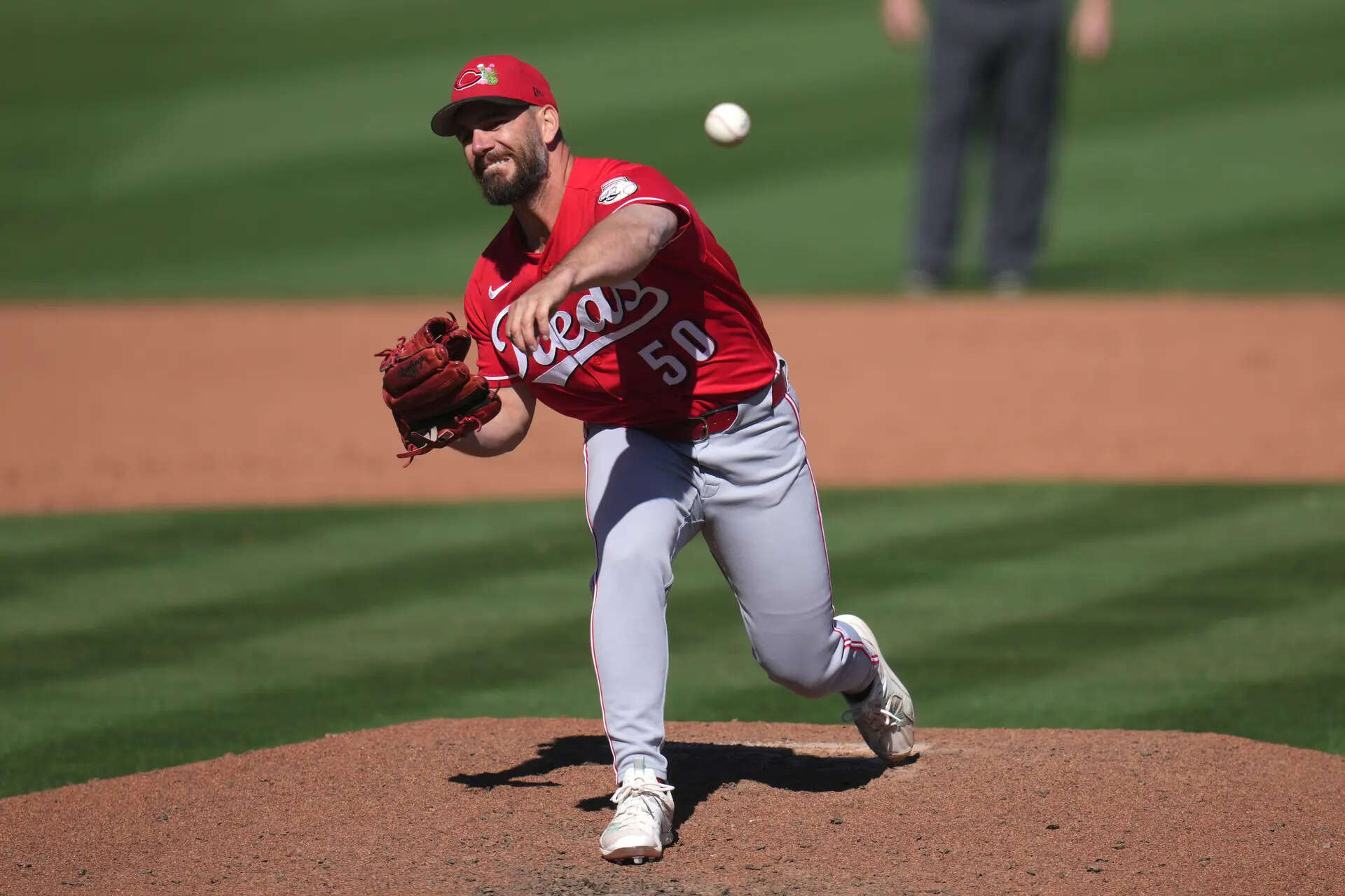 Reds Giants Spring Baseball