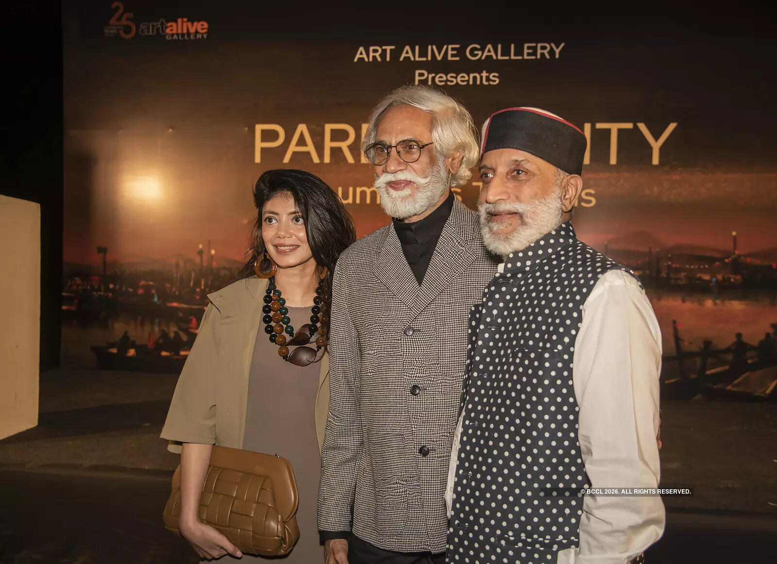 Tanira and Sunil Sethi with Aman Nath