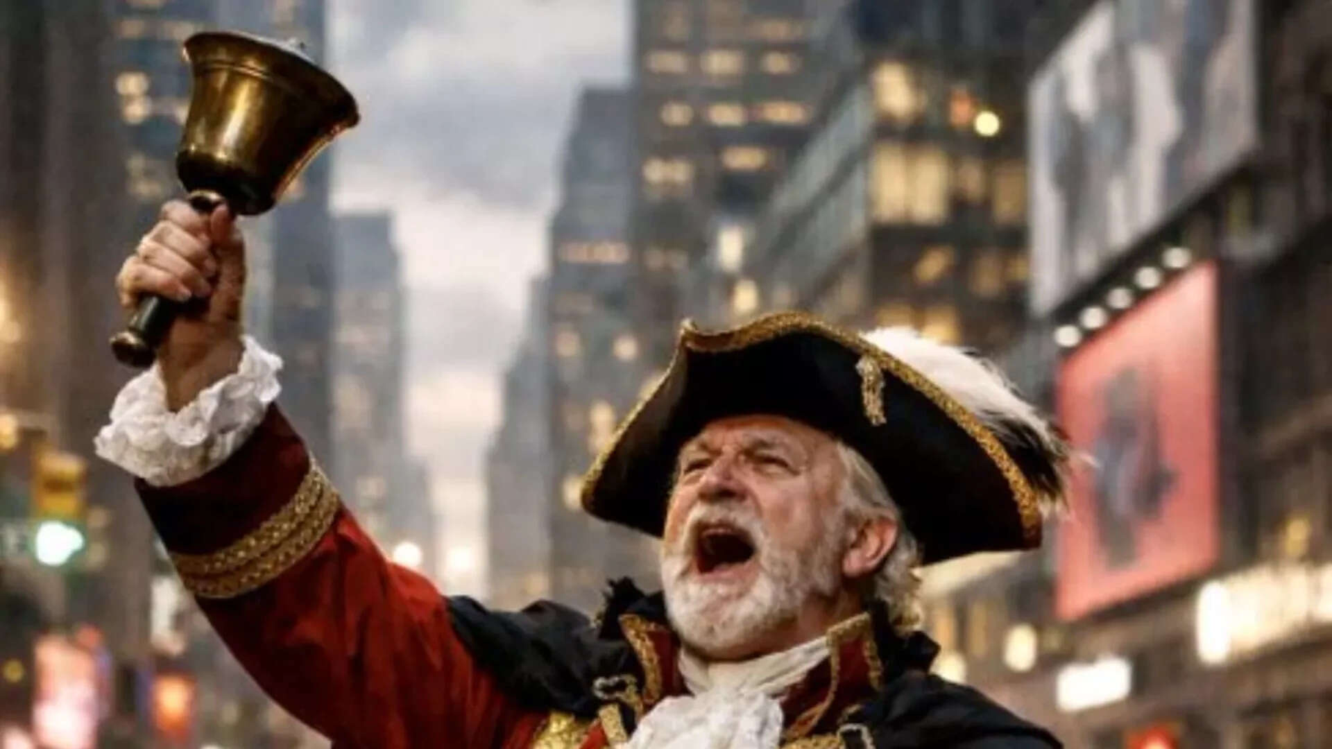 Town criers were legally responsible for shouting official proclamations<br>