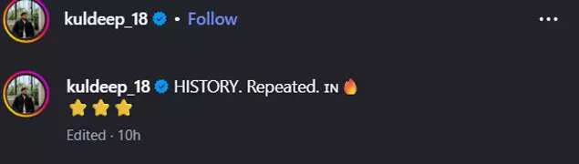 Kuldeep Yadav's Insta Handle