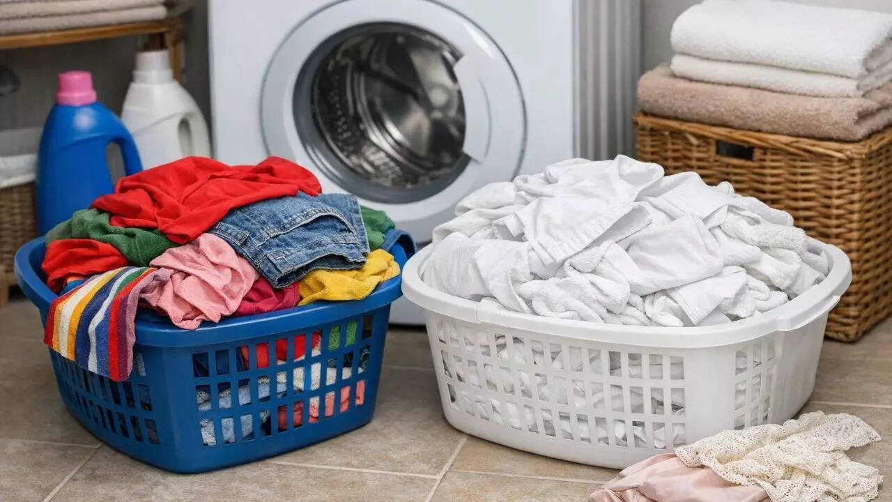 Separate whites from coloured clothes