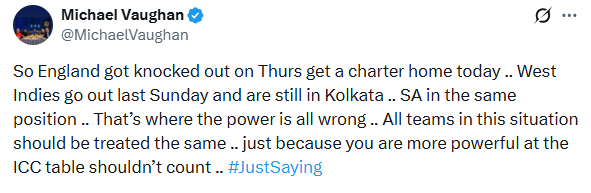 Michael Vaughan post