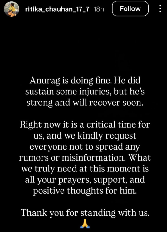 Photo via Ritika Chauhan/ Instagram