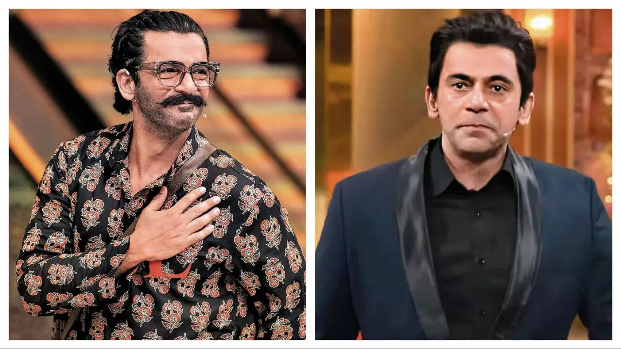 Sunil as Aamir Khan and Salman Khan