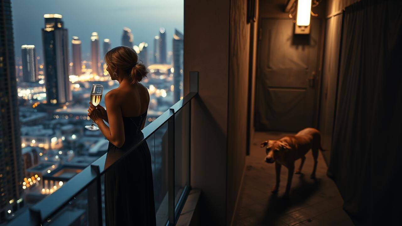 Dubai's Stark Divide (AI Generated)