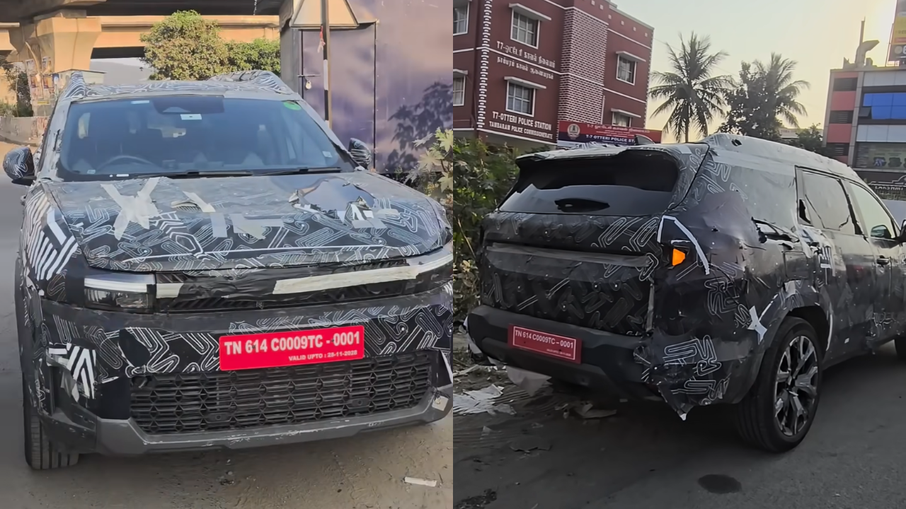 Renault Bigster 7-seater SUV spied