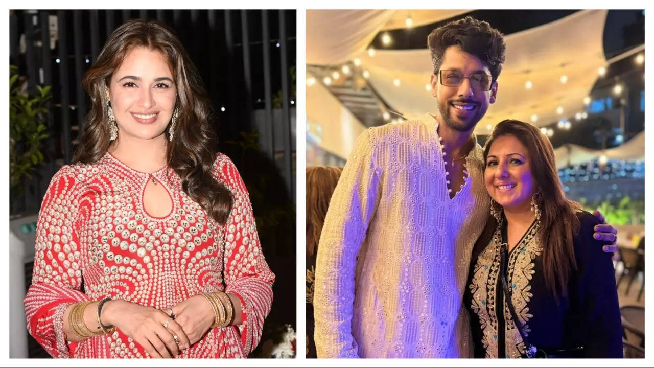 Yuvika Chaudhary and (right) Baseer Ali and Munisha Khatwani