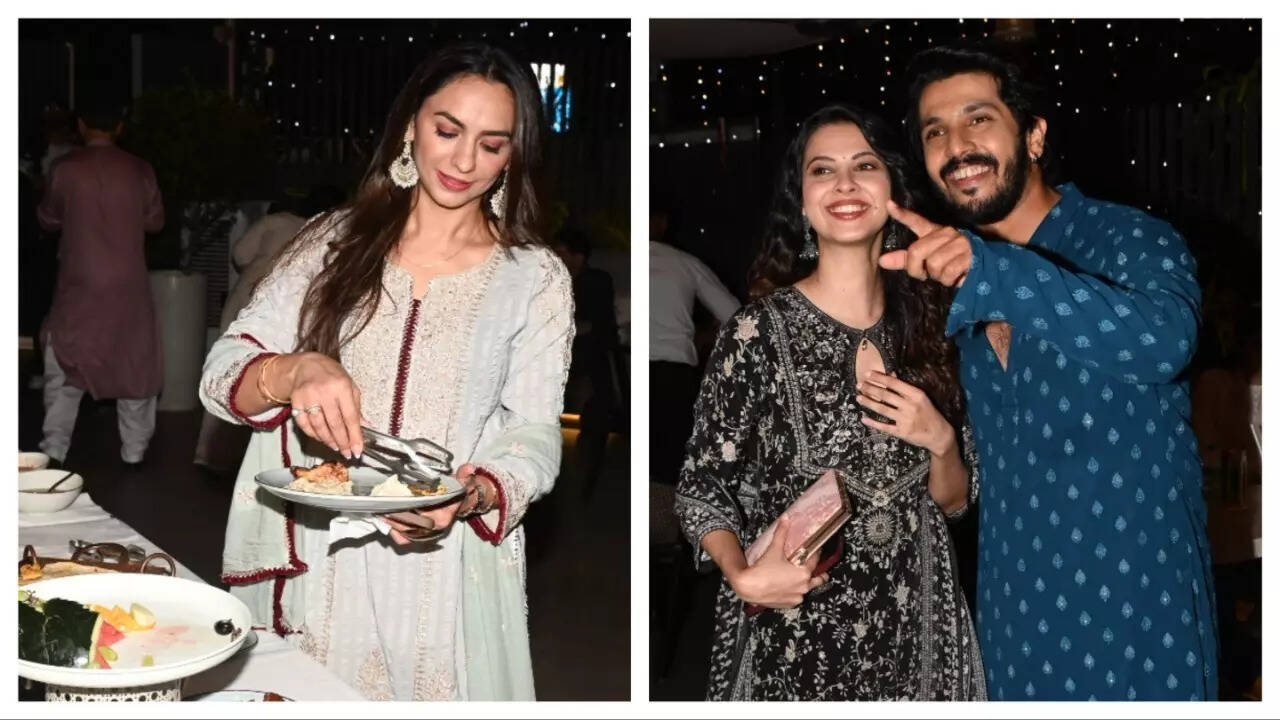 Priya Bathija and (right) Alice Kaushik and Kanwar Dhillon