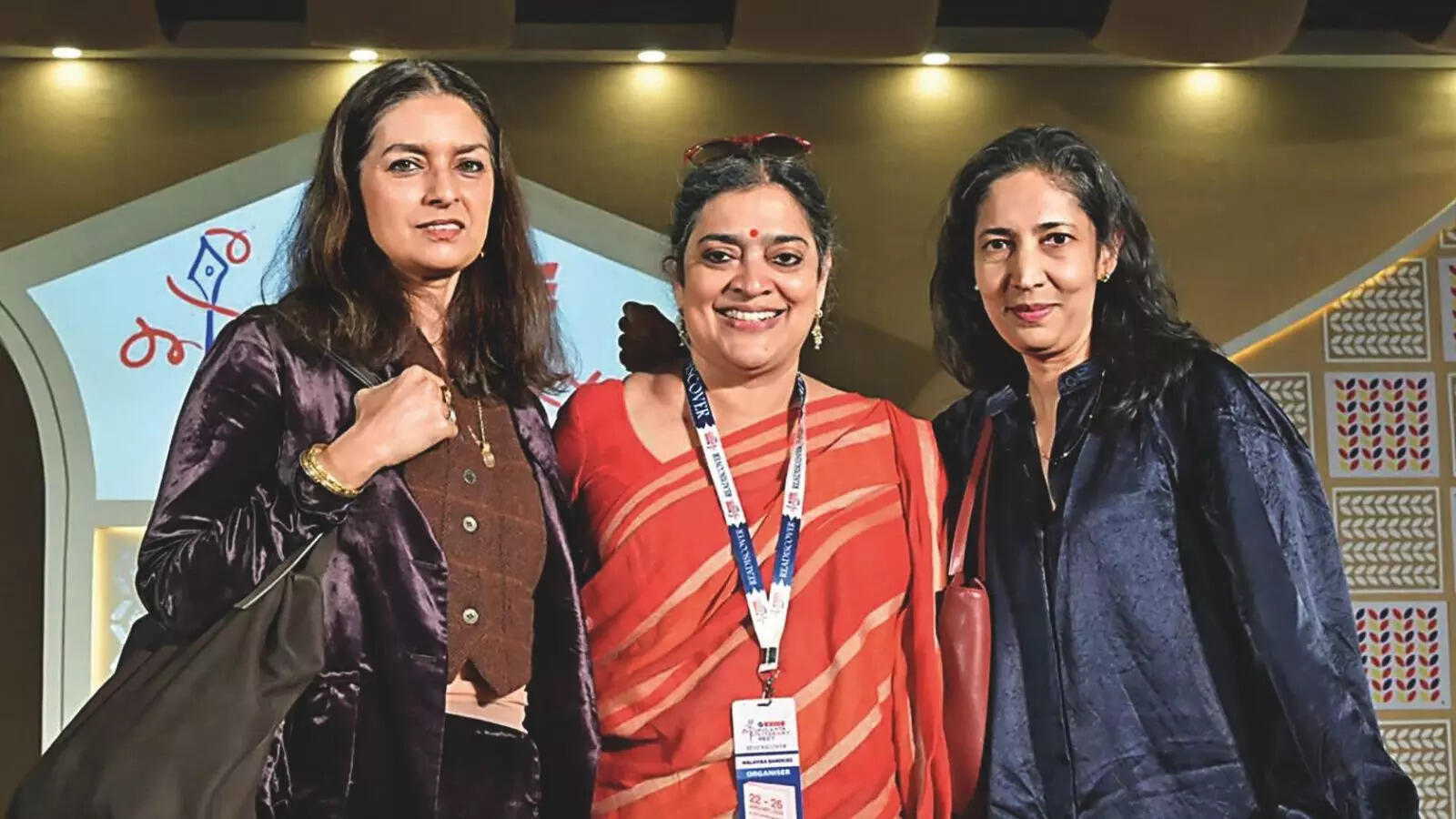 Malavika Banerjee with Jhumpa Lahiri and Kiran Desai Malavika Banerjee with Jhumpa Lahiri and Kiran Desai