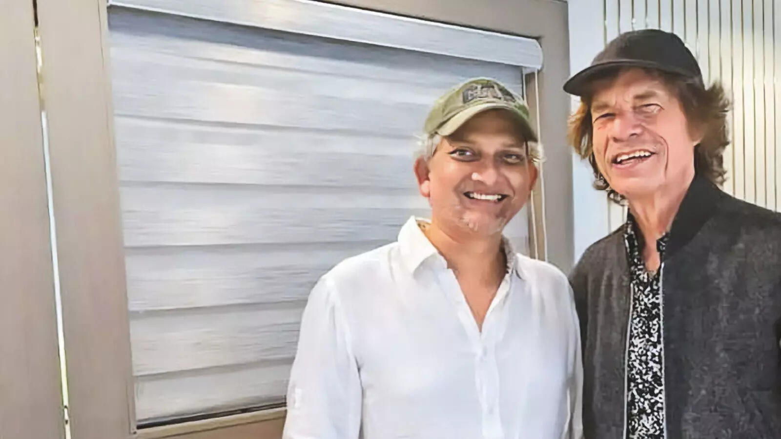 Jeet Banerjee with Mick Jagger Jeet Banerjee with Mick Jagger