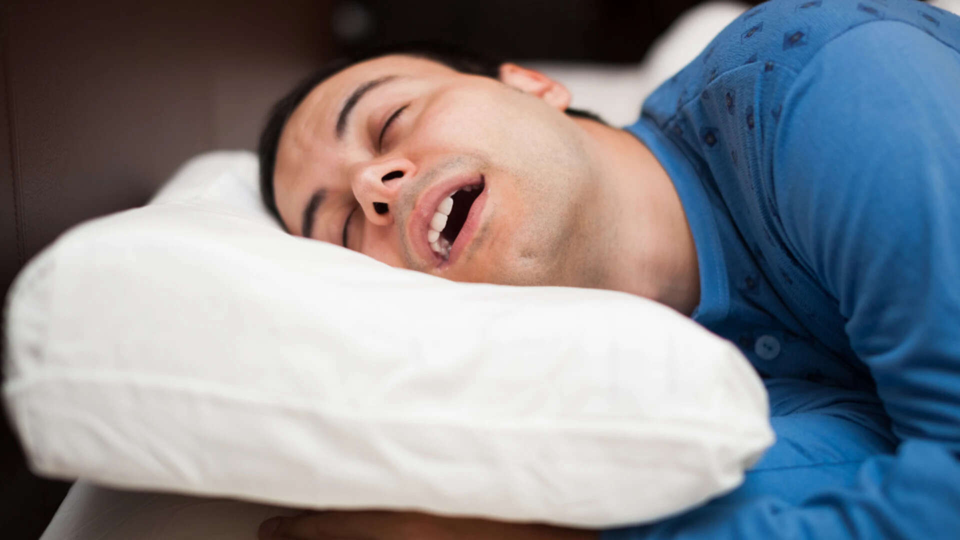 Mouth breathing while sleeping