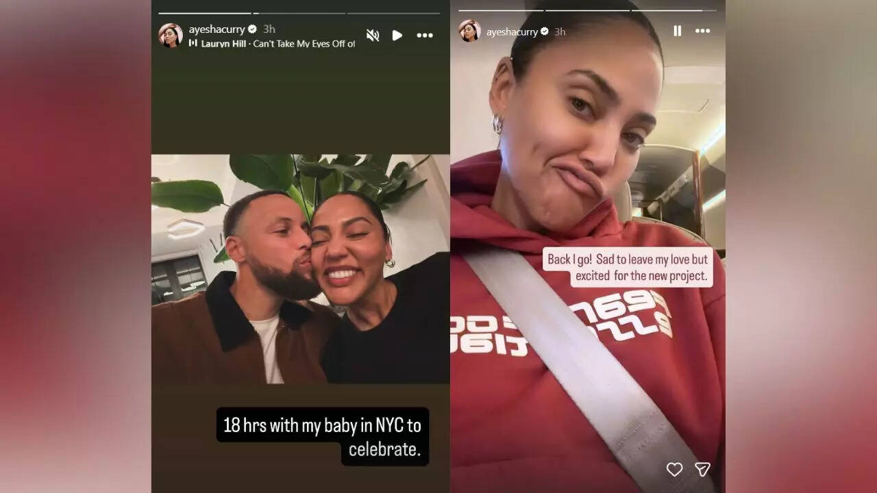 Stephen Curry kisses Ayesha Curry
