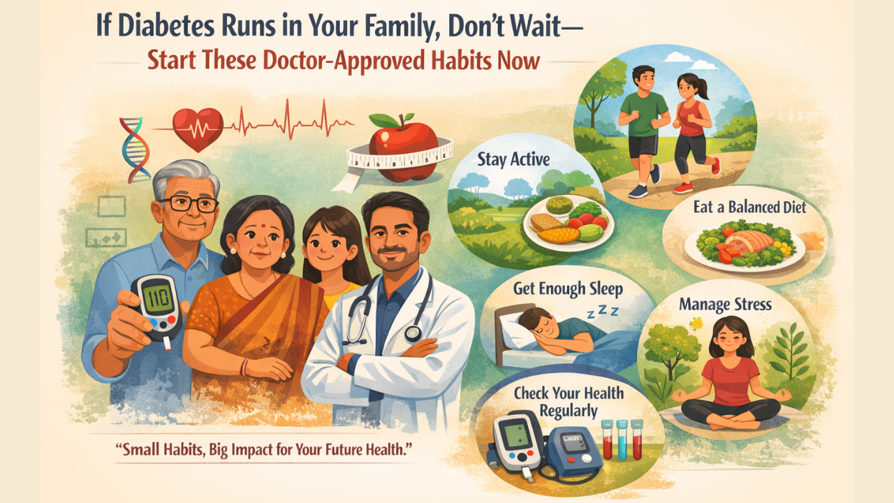 If your parents have diabetes, doctor says this is what you should start now