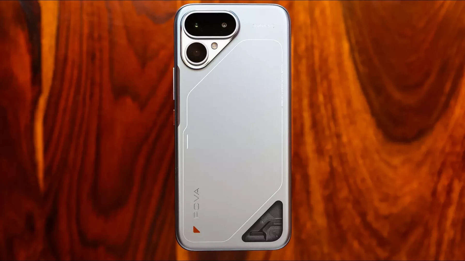 A cyber-meets-spacecraft aesthetic that gives the rear panel its distinct identity