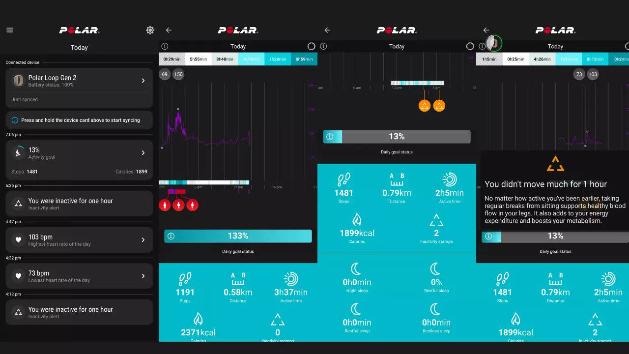 Polar Loop Gen 2 app