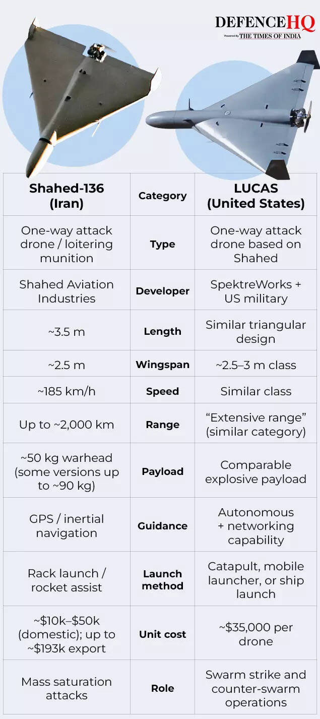 Shahed-136 (Iran)  LUCAS (United States)