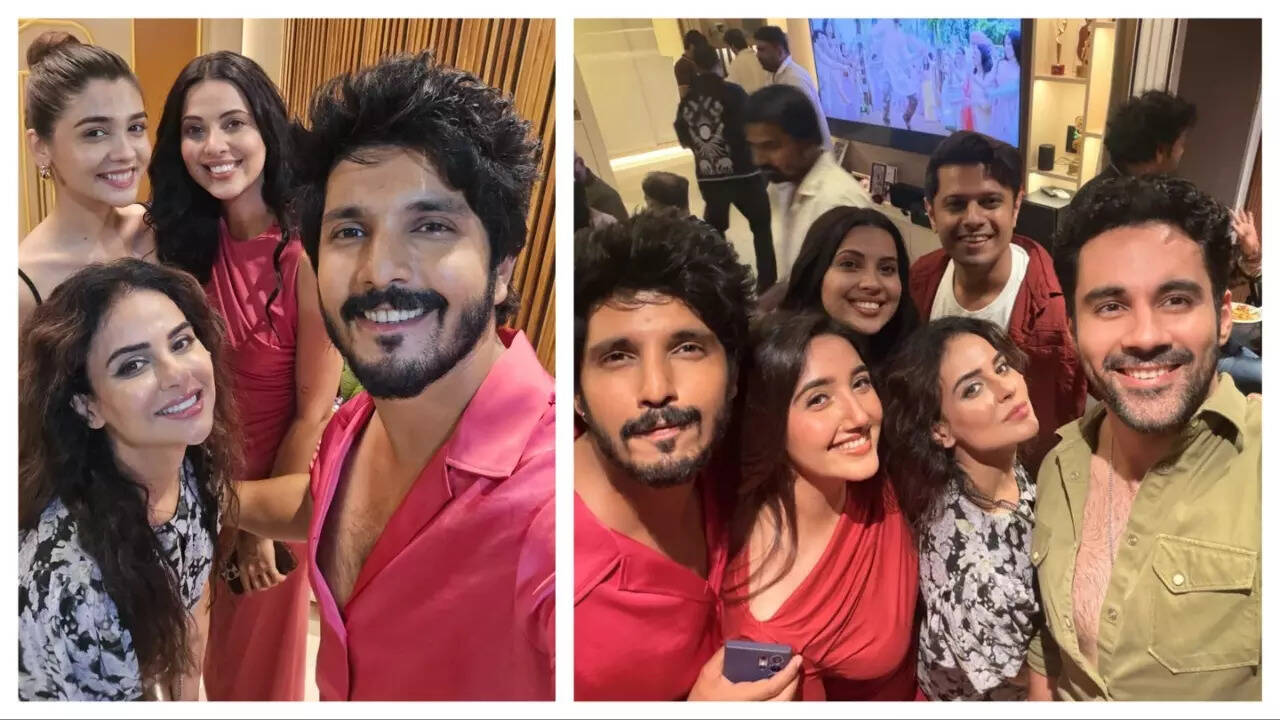 Kanwar with Sara Arfeen Khan, Pranali Rathod, Alice Kaushik, Ashnoor Kaur, Abhishek Bajaj and Neil Bhatt