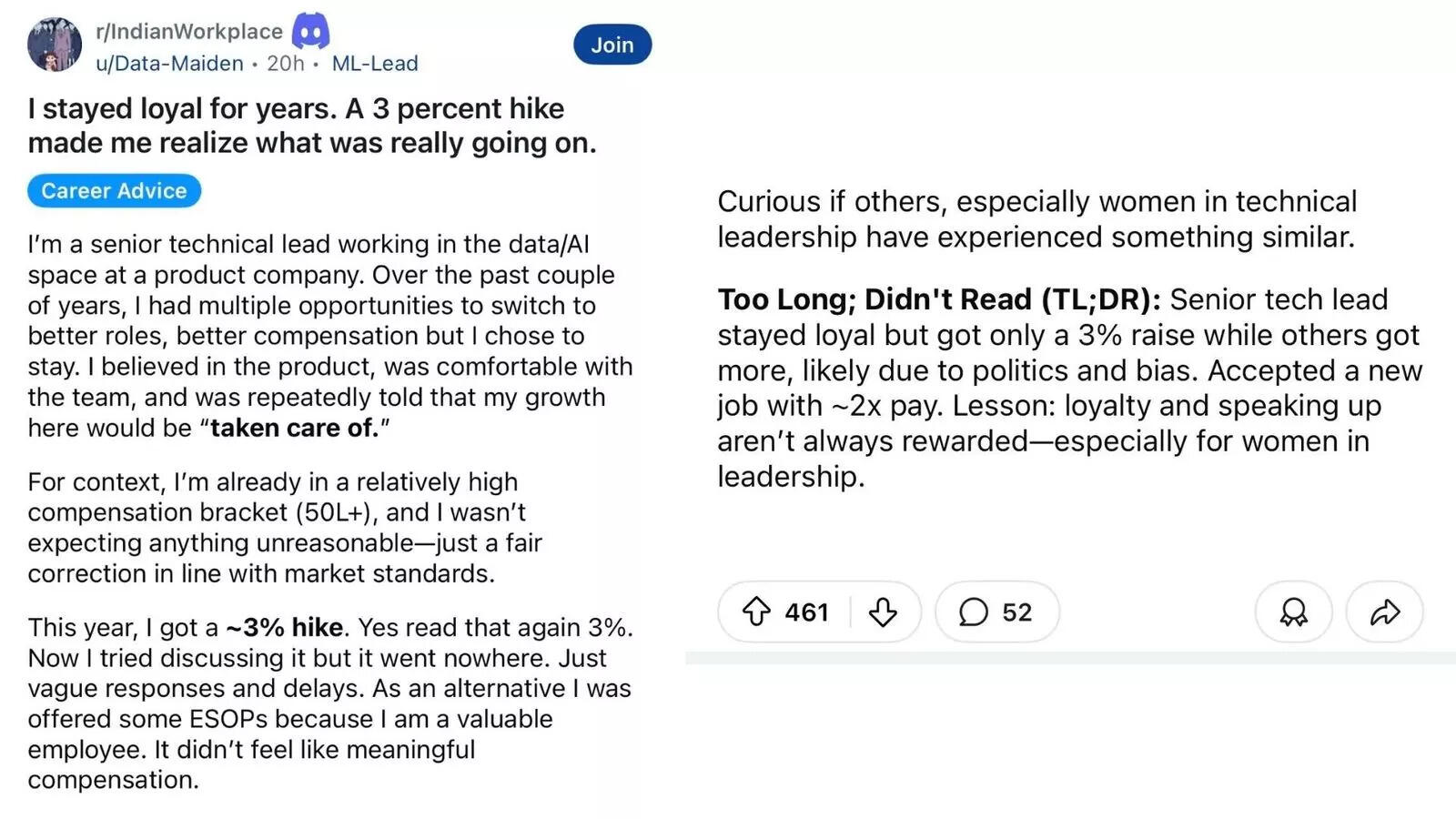 Reddit post