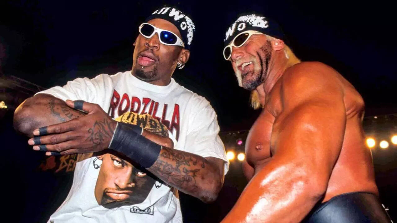 Dennis Rodman and Hulk Hogan